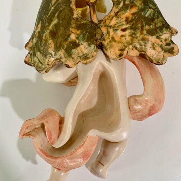 Vtg ~FONTANINI~Simonetti~Depose Italy CHERUB ANGEL GIRL PLAYING HARP - Picture 4 of 4